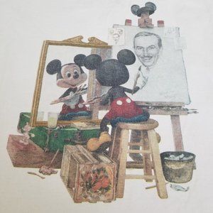 Vintage Disney Walt Disney Portrait T Shirt Art